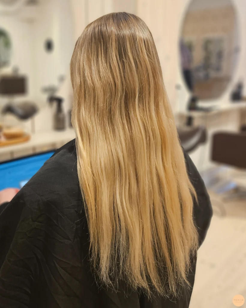 Sandy blonde hair