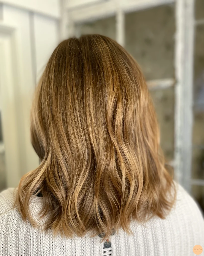 Varm bronde hår