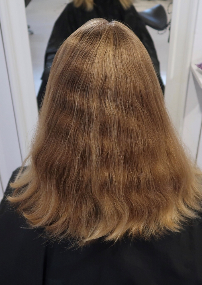 Blond hårfärg med skiftningar