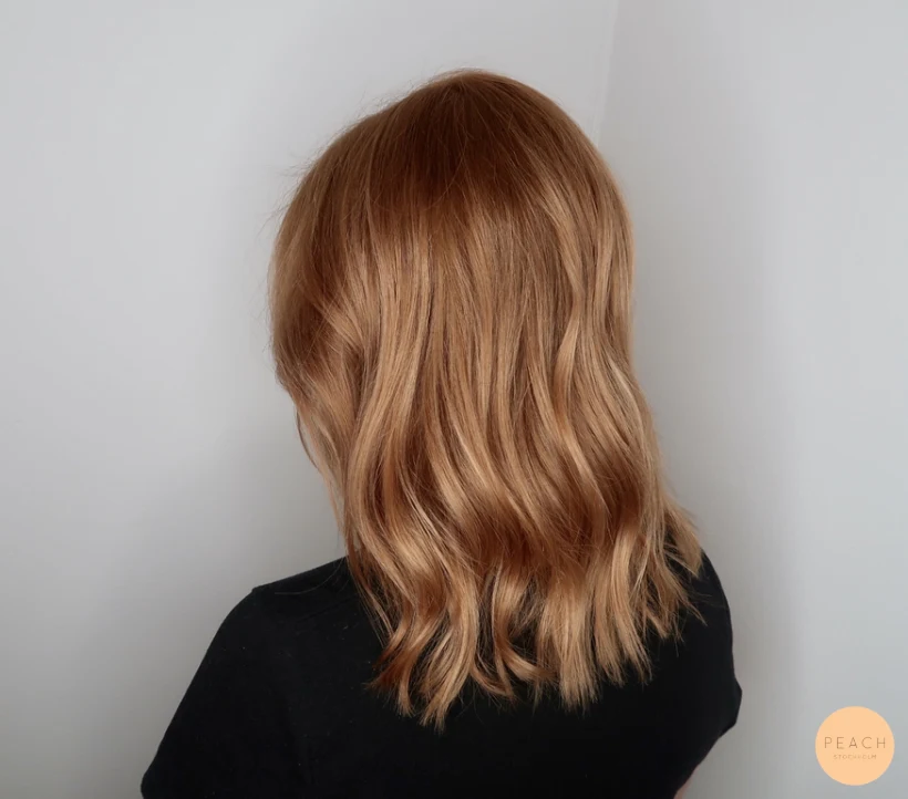 Koppar rosé blond hårfärg