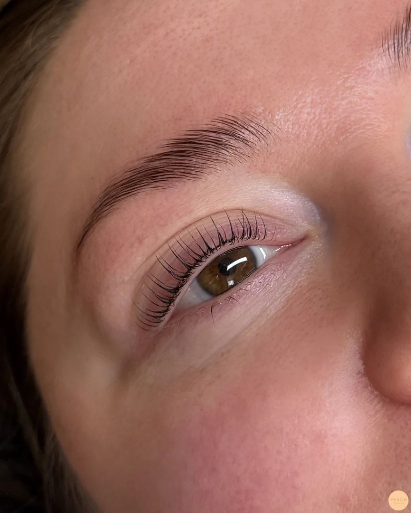 Lashlift browlift före efter