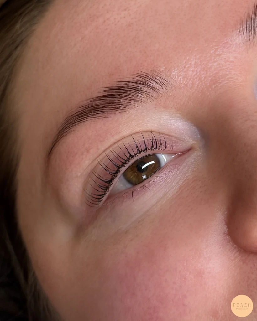 Lashlift browlift före efter