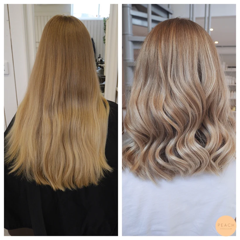 Sommarsnygg beige balayage
