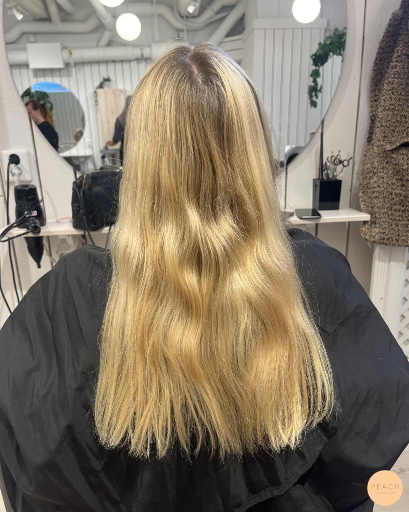 Honey blonde hårfärg