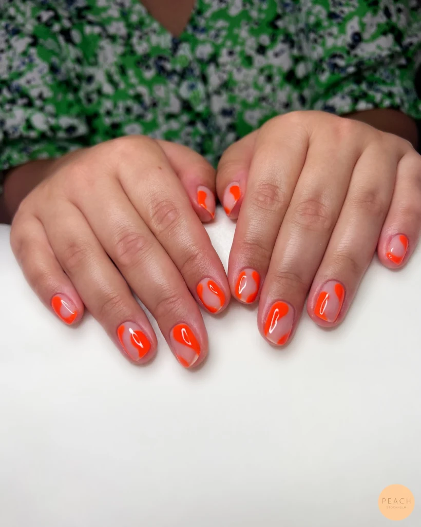 Papaya nails shake 🧡