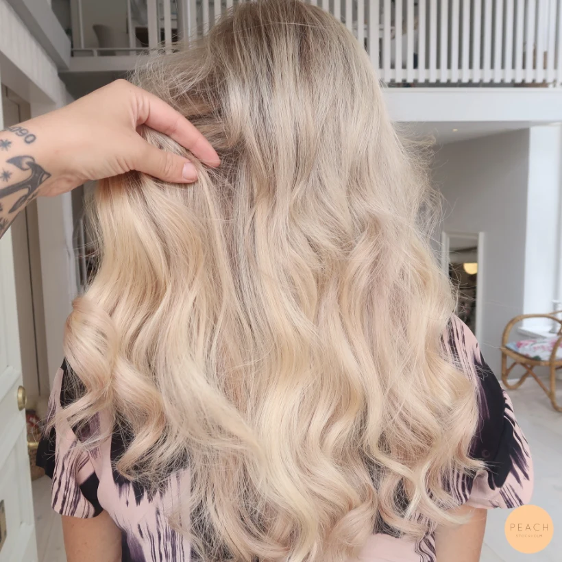 fullförlängning Hairtalk Färgförändring