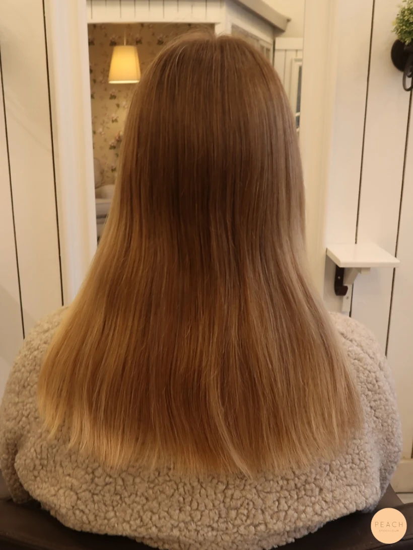 Naturlig balayage med ljusa slingor