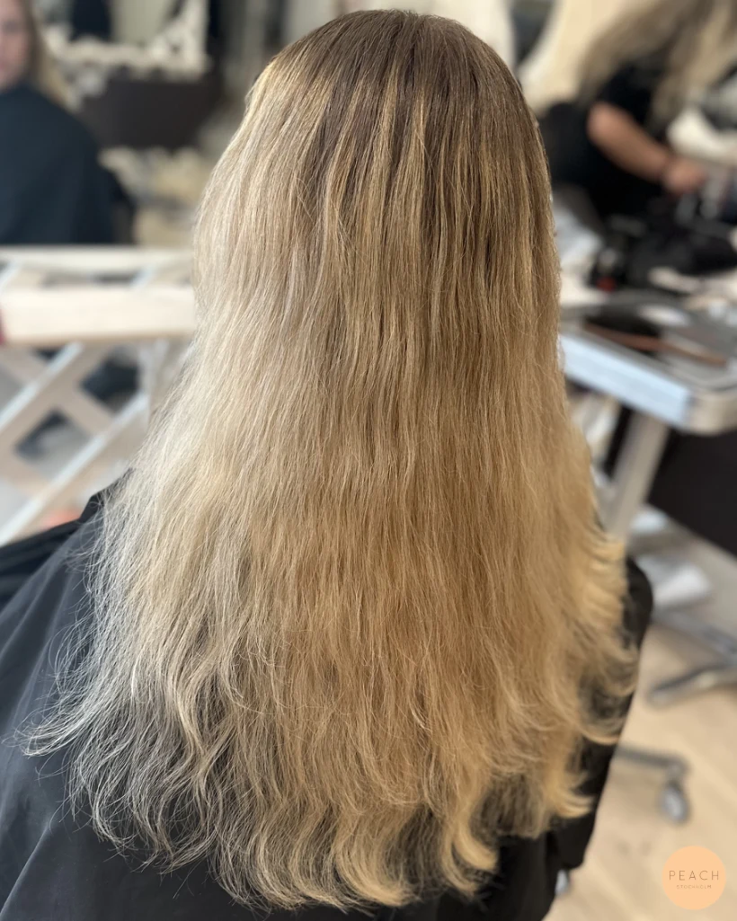 Koppar blond hårfärg – salongsresultat av Felicia Mankinen, 20 juni 2023