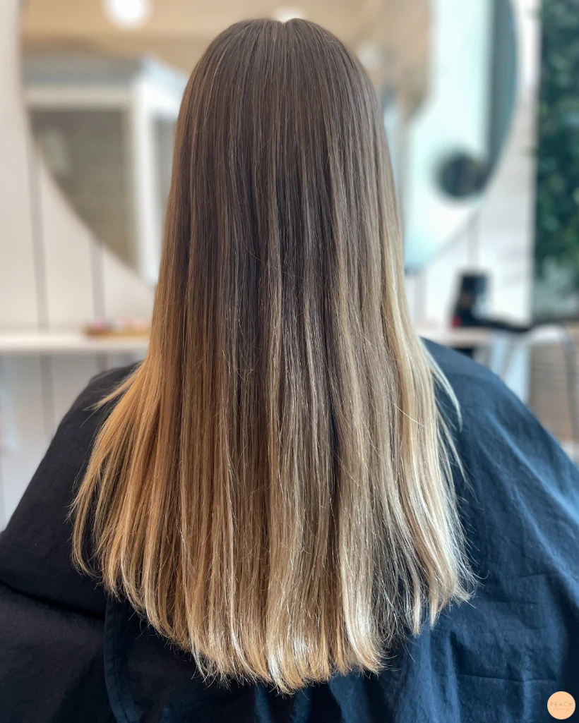 Varm/beige Balayage