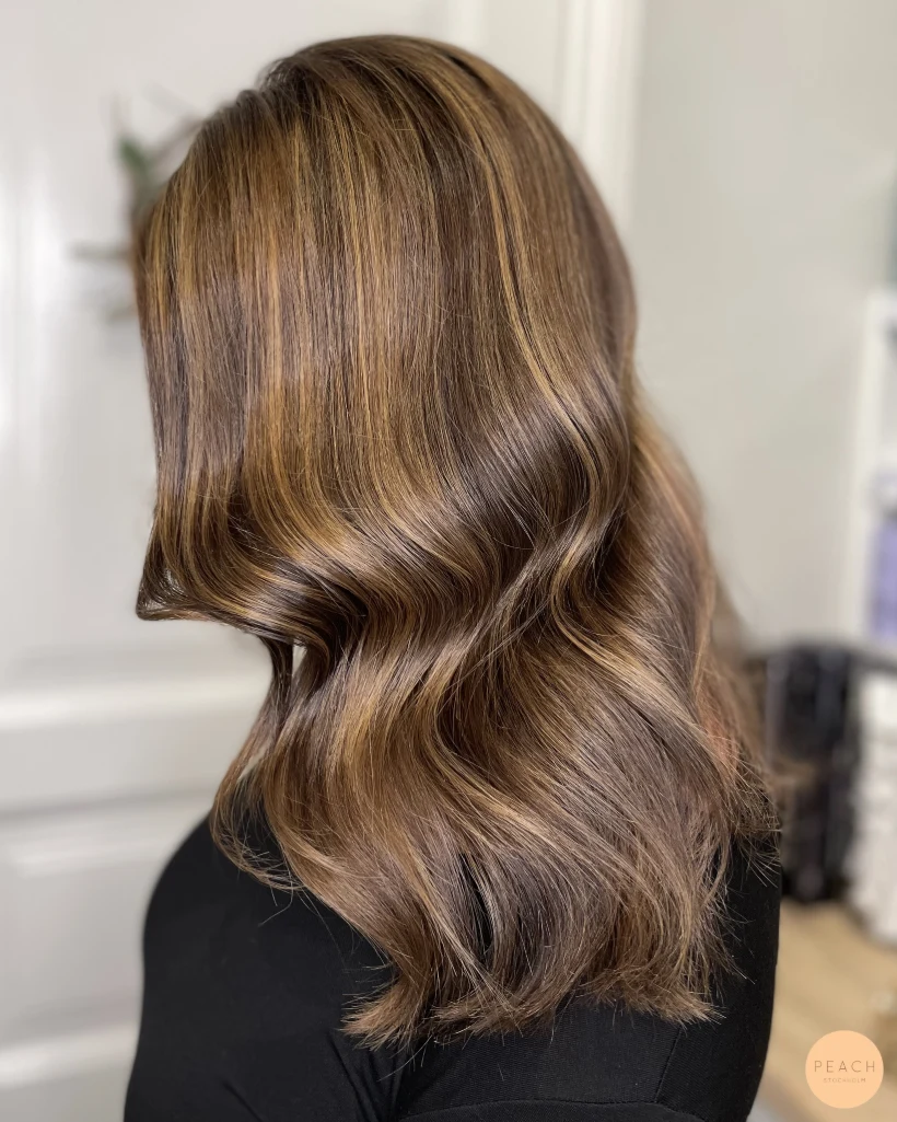 Golden hazelnut hair color 💫🤎