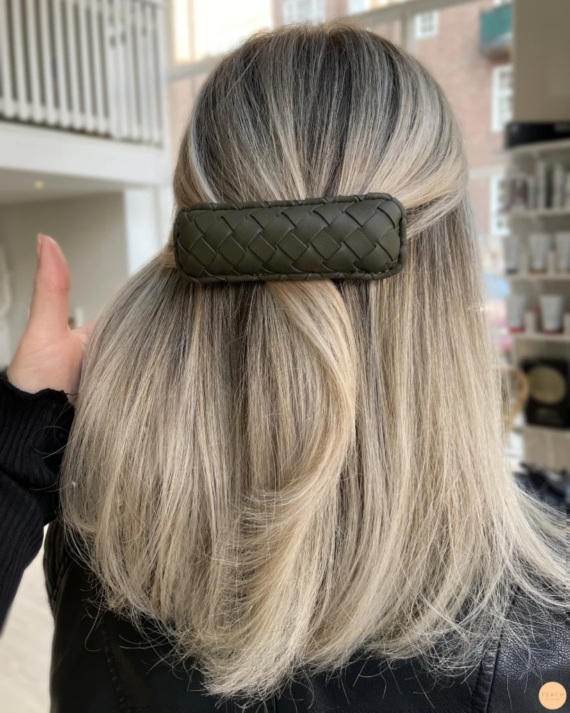 Balayage blond hårsmycke molimenti