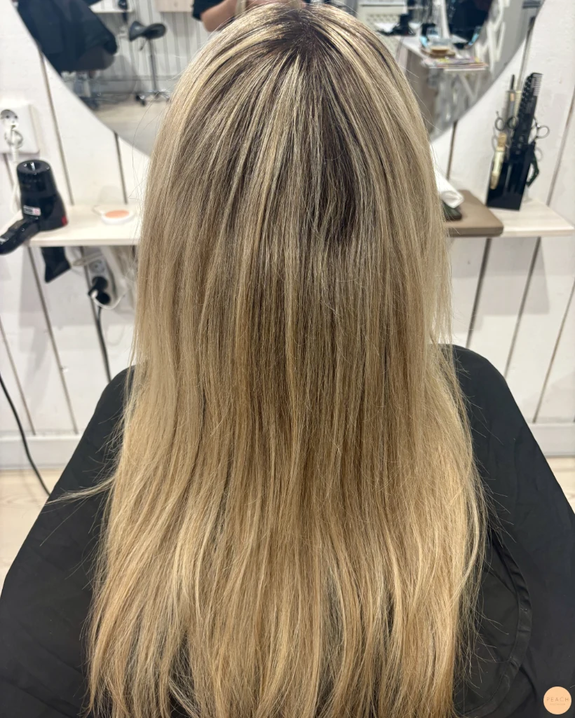 Lyxig blond hårfärg