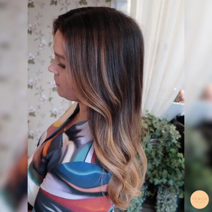 Hairtalk extensions Peach Stockholm