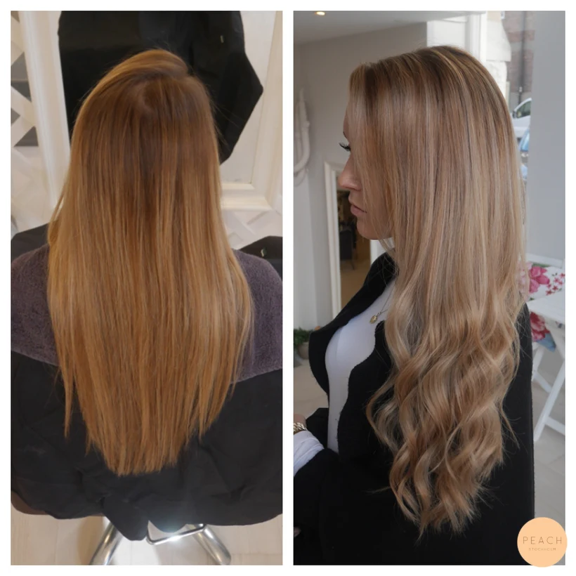 Olika blonda toner i olika ljus