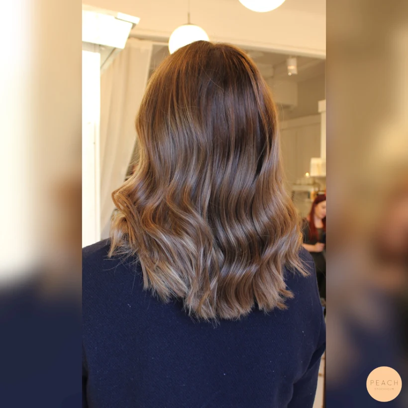 Soft ombre med toner av nougat