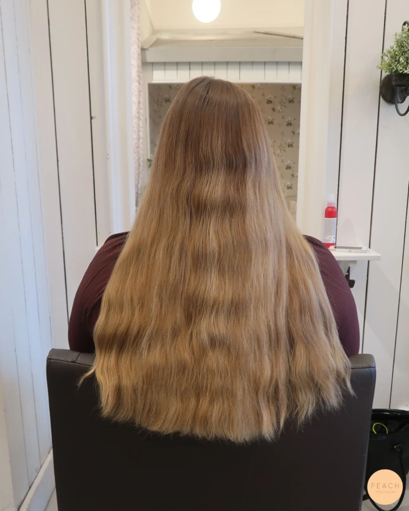 Bronde hårfärg med guldiga toner