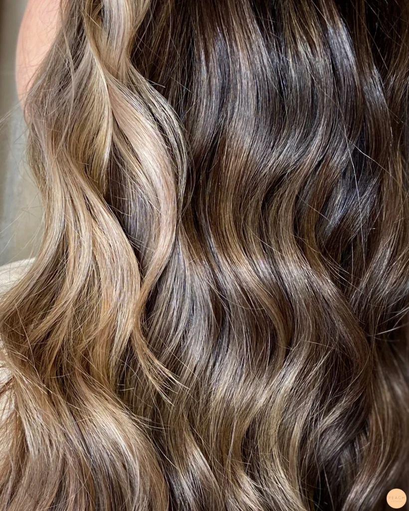 Mörkare balayage med faceframe