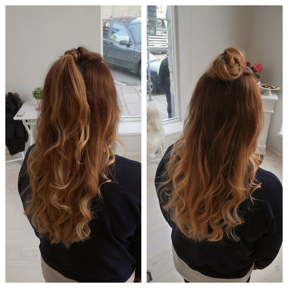 Half updo