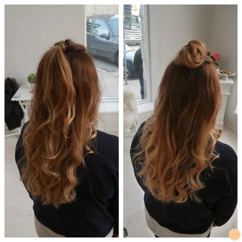 Half updo