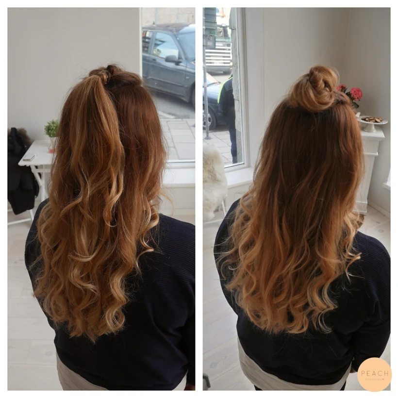 Half updo