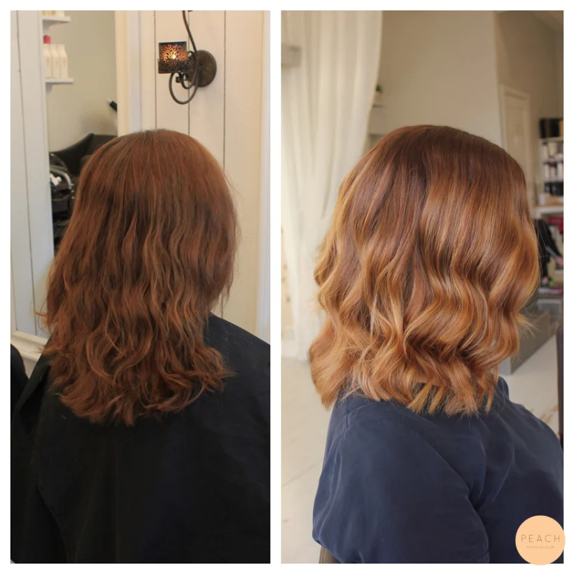 Honungsblond ombre