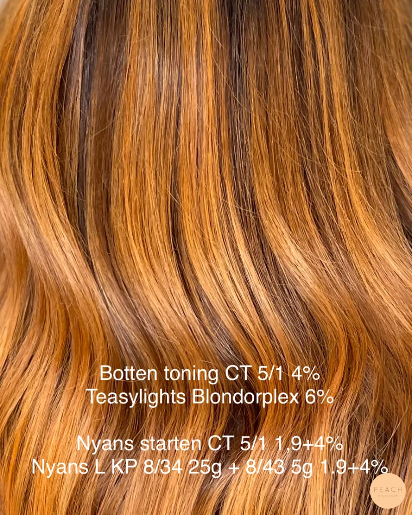 Copper hair – salongsresultat av Hanna Ekstrand, 29 november 2023