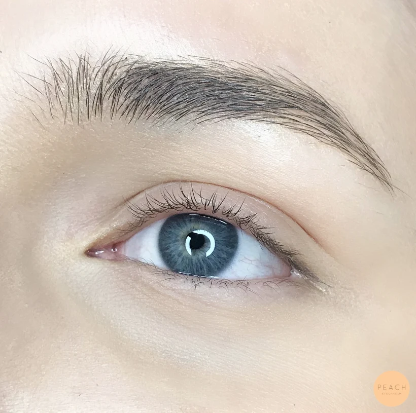 Yumi keratin lashlift på kortare fransar