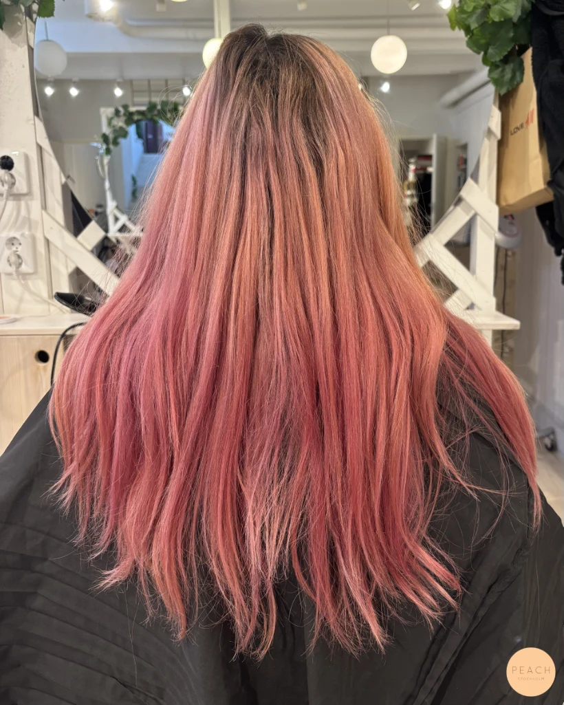 Peach blush hårfärg