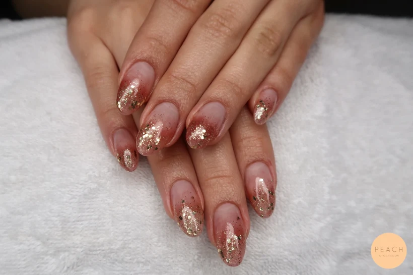 Guld glitter fade
