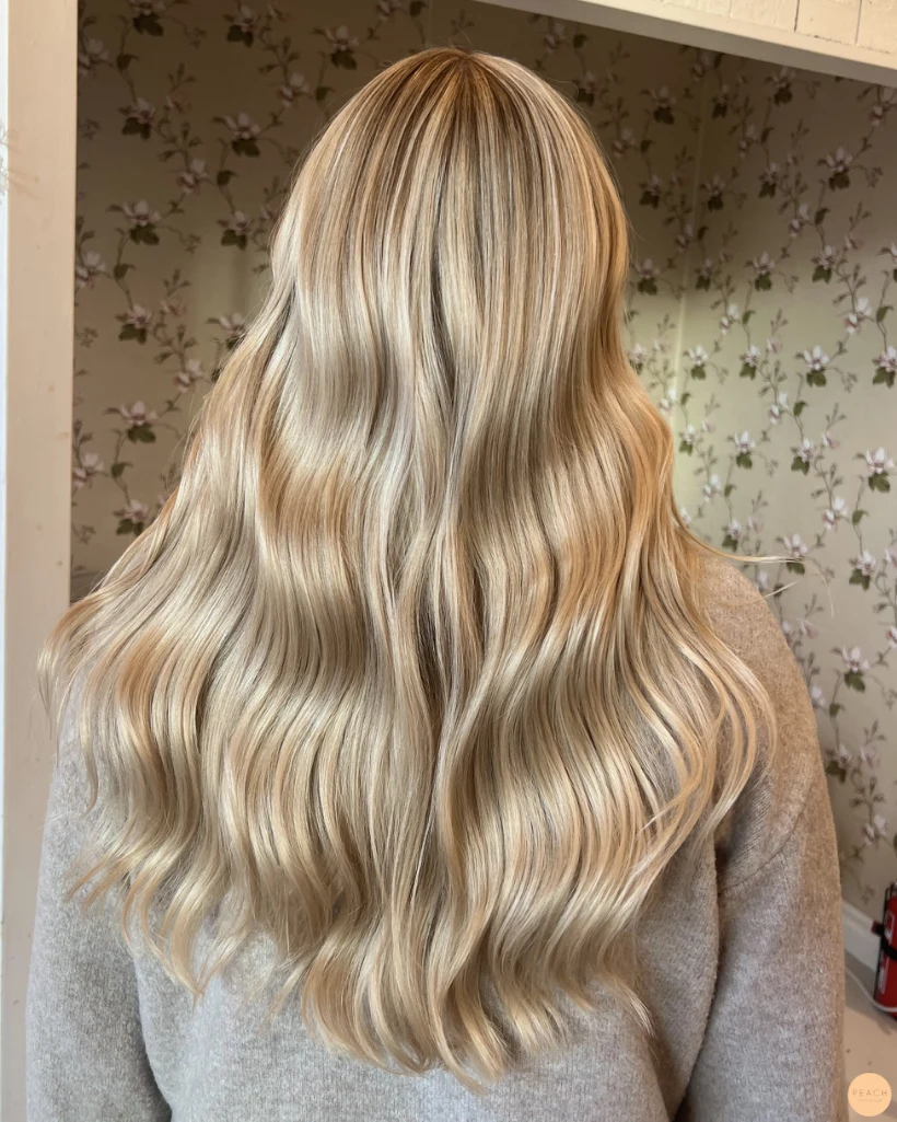 Guldblond hårfärg