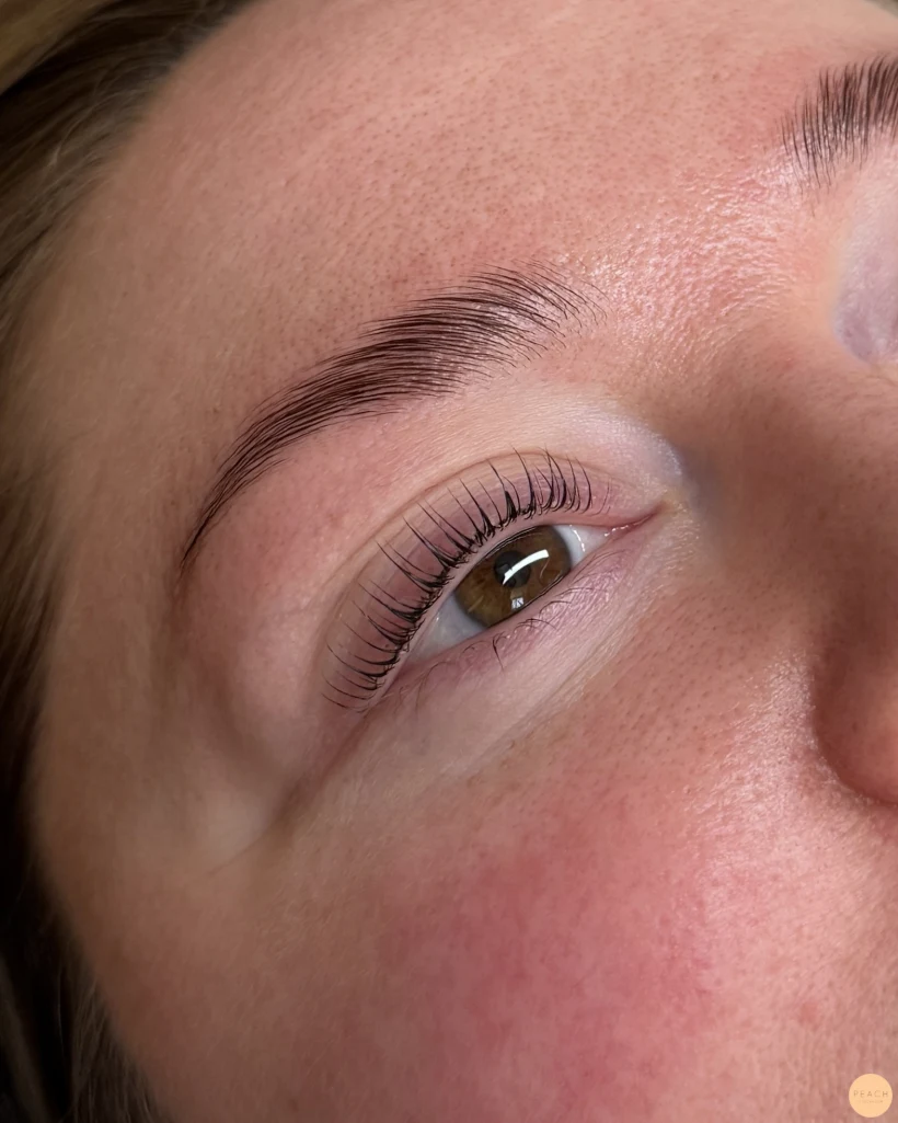 Lashlift browlift före efter