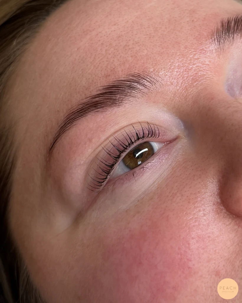 Lashlift browlift före efter
