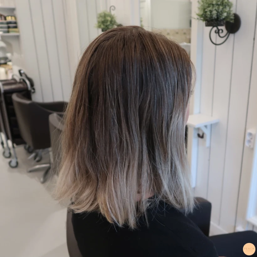 Blonde balayage short hair