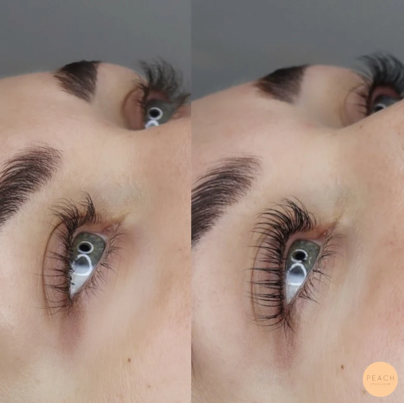 Yumi keratin lash lift med röda toner