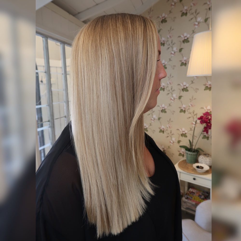 Beige blond hårfärg