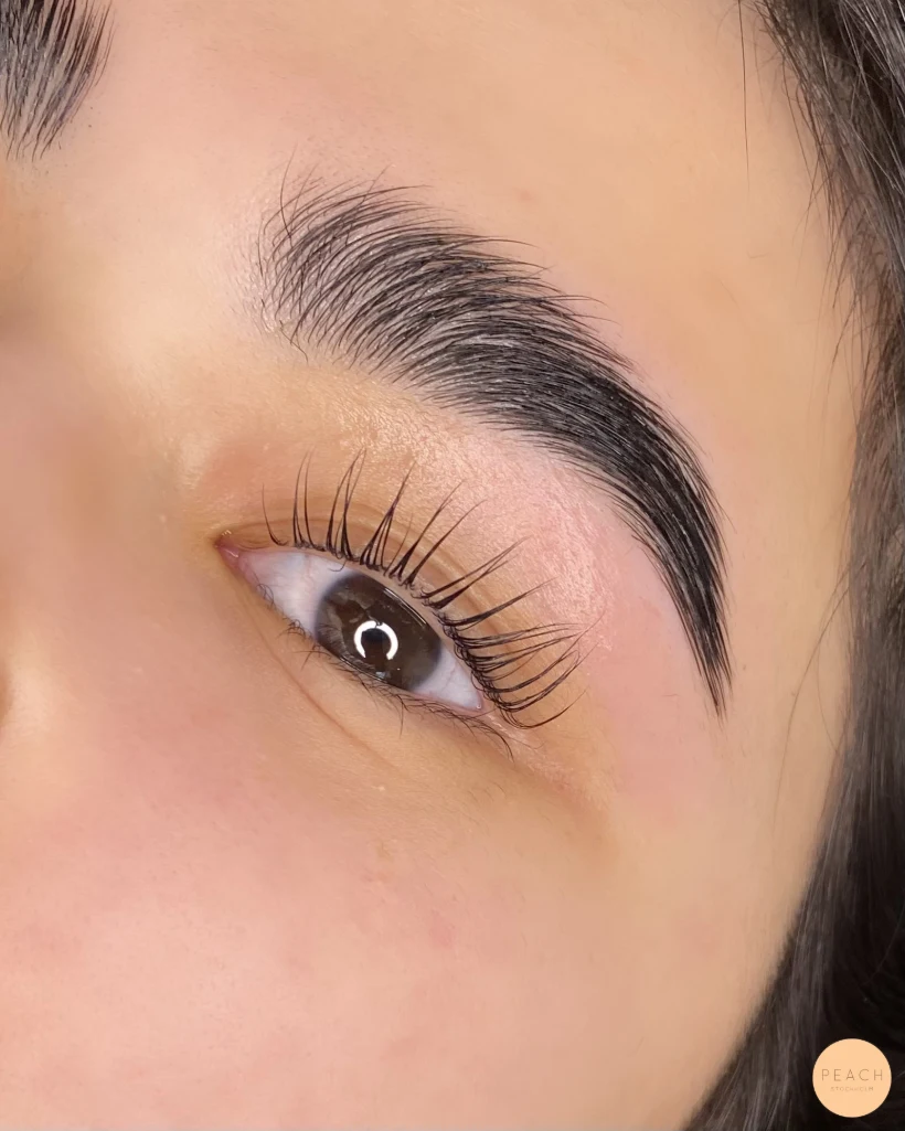 Lashlift före efter – salongsresultat av Amanda Da Silva, 13 mars 2024