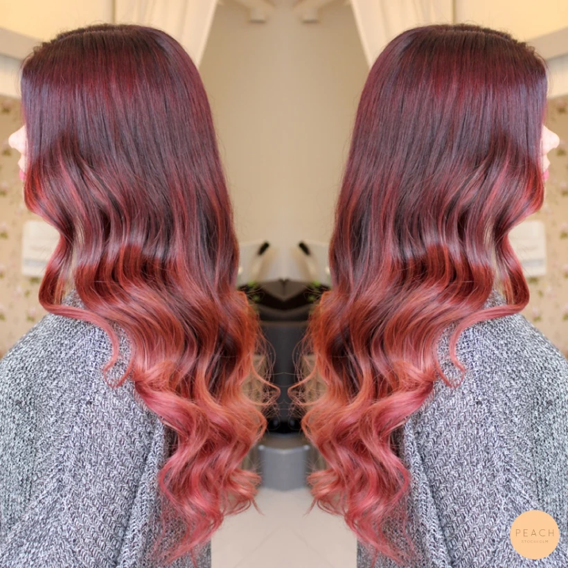 Ombre röd/rosa
