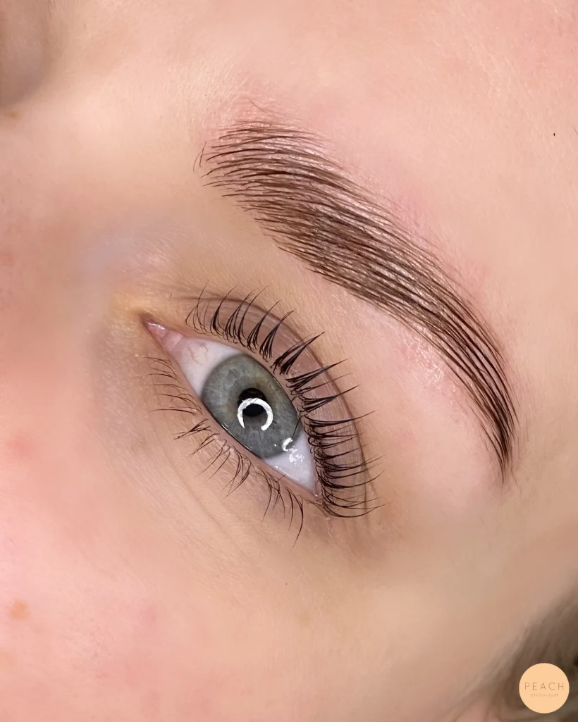 Yumi lashlift och browlift – salongsresultat av Amanda Da Silva, 23 mars 2022