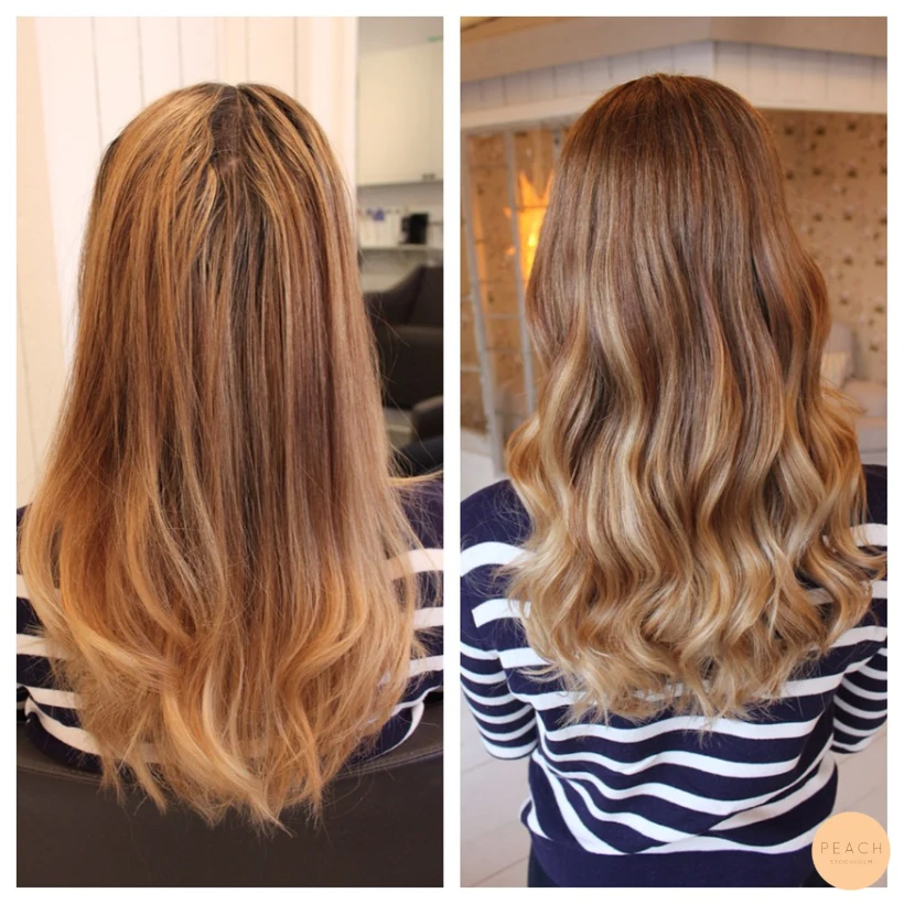 Havreblond med mjuk root shadow