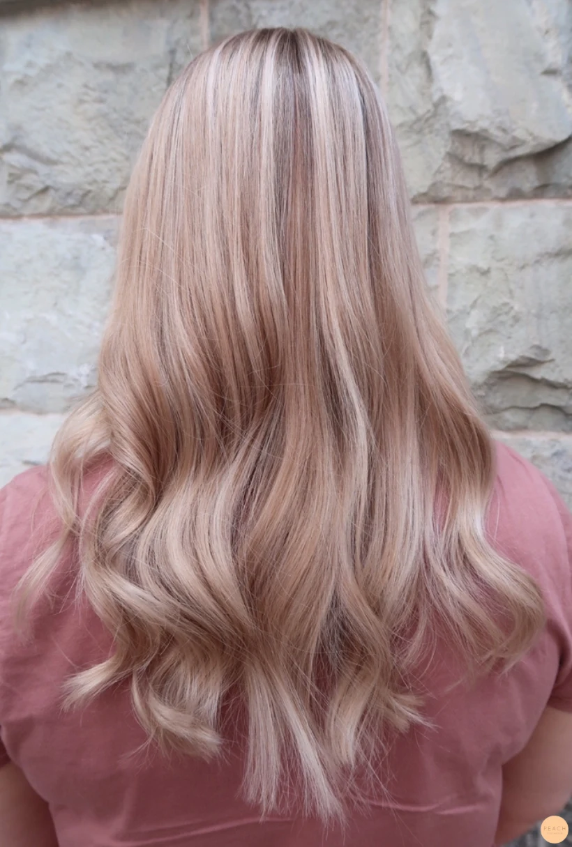 Balayage babylights beigeblonde