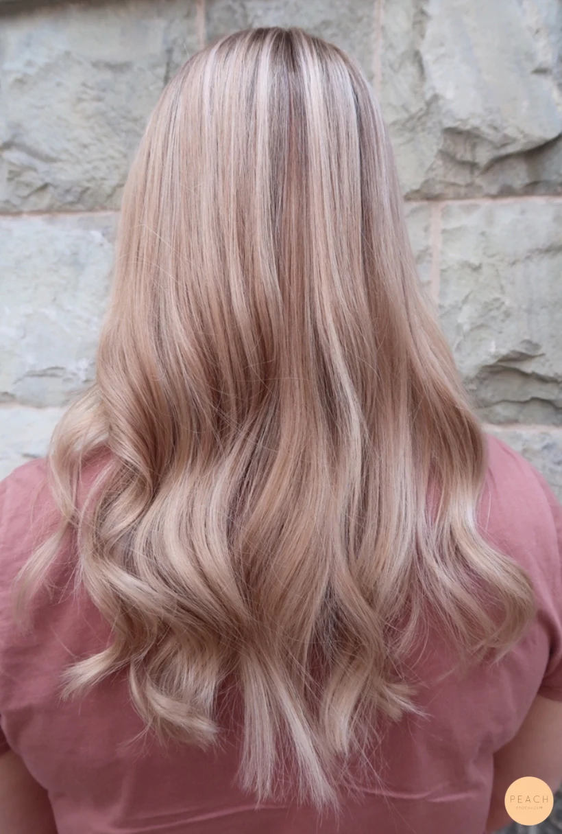 Balayage babylights beigeblonde