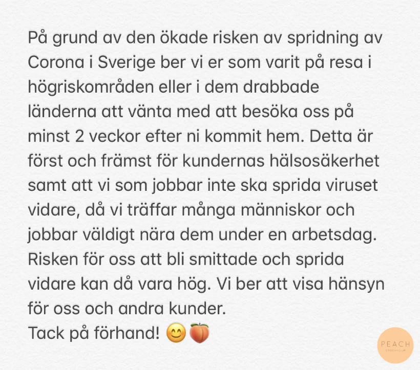 Spridningsrisk Coronaviruset