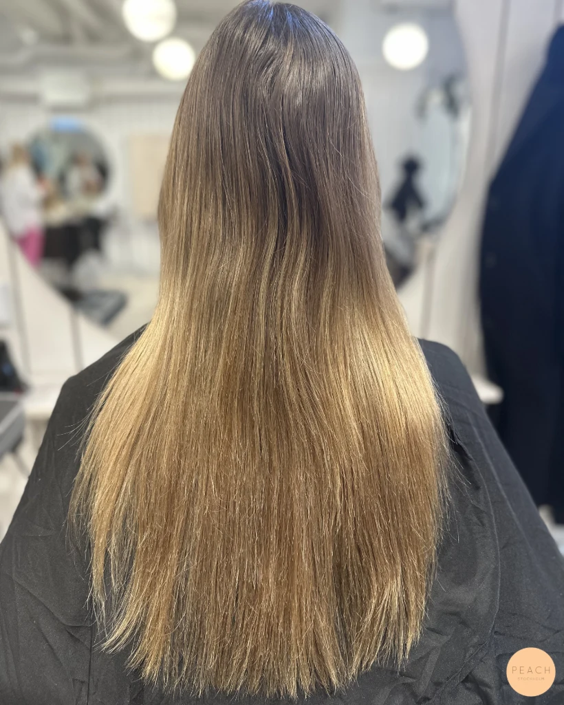 Ljus blond balayage hårfärg