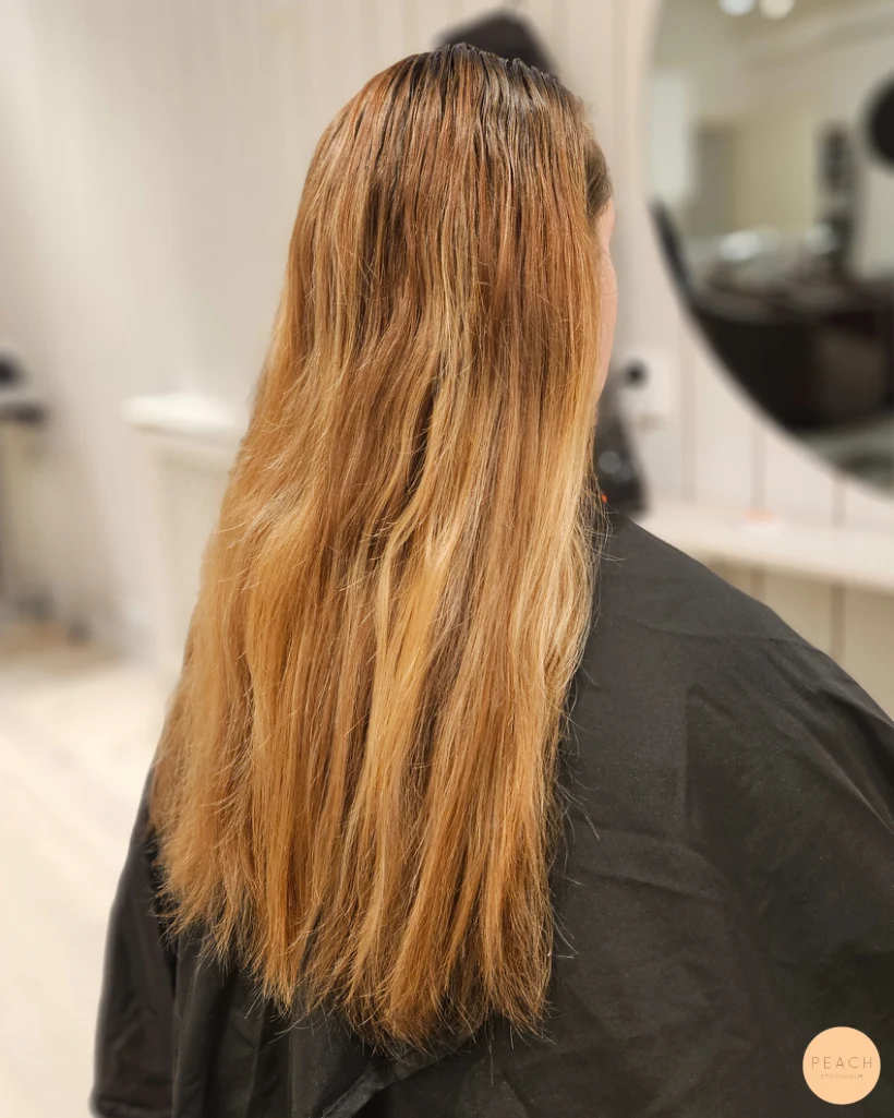Copper winter hair