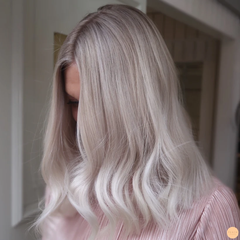 Kall blond hårfärg lob