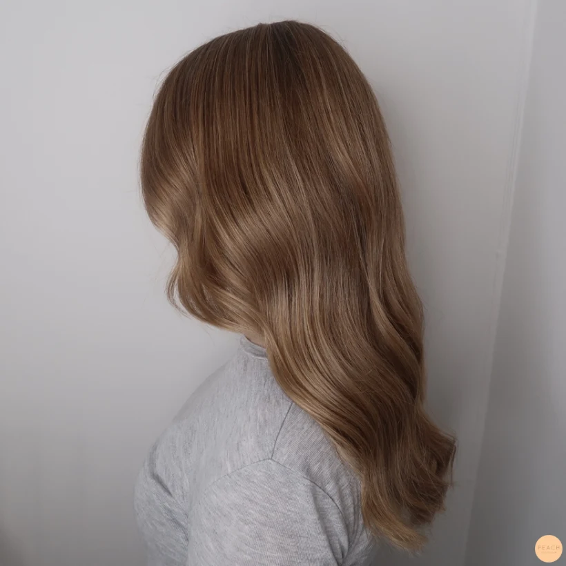 Lowlights i blont hår