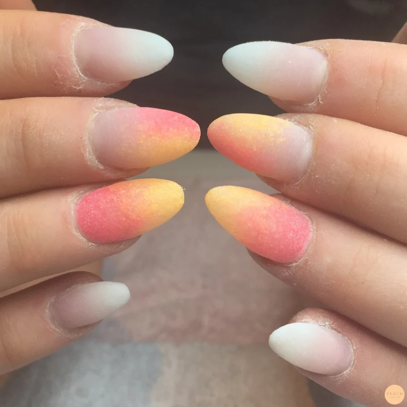 Fransk ombre med glitter