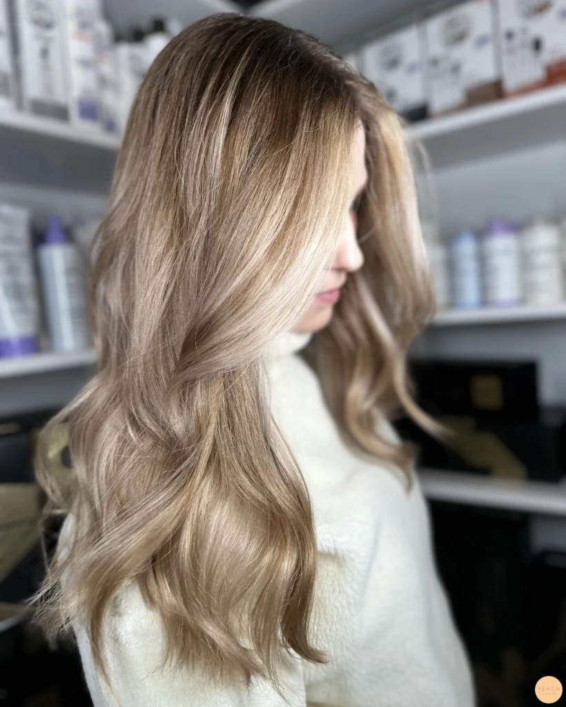 Beige hårfärg