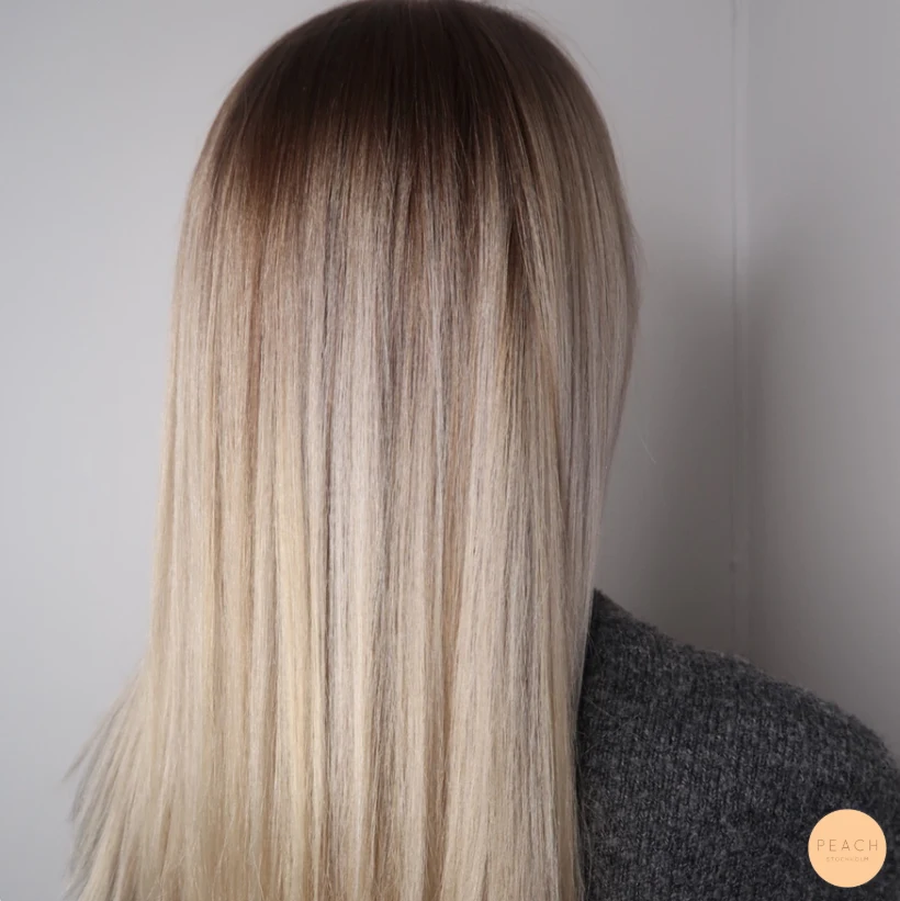 Färgkorrigering hår med ombre-effekt