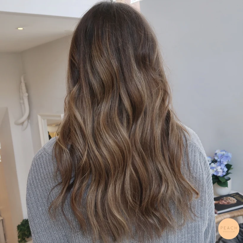 Bronde balayage med extra glans